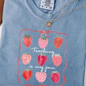 Comfort Colors® Teacher Shirt Cute Teacher Gift Spring Floral Teacher Tee Gift for Teacher Teaching Shirt Teacher Appreciation Gift Summer