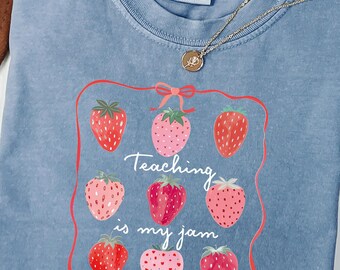 Comfort Colors® Teacher Shirt Cute Teacher Gift Spring Floral Teacher Tee Gift for Teacher Teaching Shirt Teacher Appreciation Gift Summer