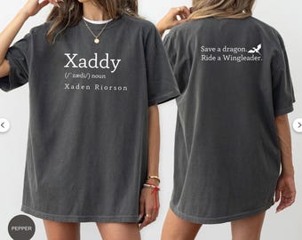 Xaddy Shirt Xaden Fourth Wing Iron Flame Sweatshirt Xaden Basgiath War College For Book Lover Dragon Rider Violet Sorrengail Rebecca Yarros
