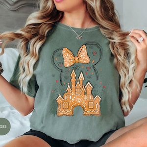 Disney Gingerbread Castle Shirt Christmas Castle Sweatshirt Disney Christmas Shirt Mickey Christmas Shirt Disney Christmas Family Shirt