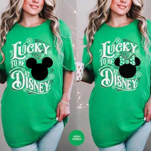 Disney St Patrick’s Shirt Minnie St Patrick’s tee Mickeys St Patrick’s Tee Cute Disney Shirts Disney St Patrick’s Day Shirts Lucky Shirt