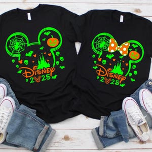 Disney Halloween 2025 Custom Shirt Custom Halloween Disney Tshirt Disney Family Matching Halloween Tee Disneyland Halloween Shirts Fall Tee