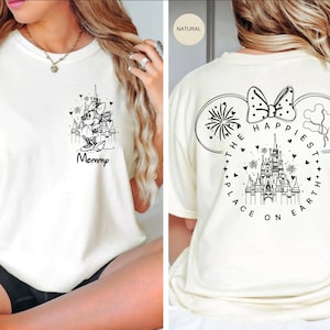 The Happiest Place One Earth Shirt Disney Family Shirt Mickey Castle Shirt Disney Magical Castle Shirt  Magical Kingdom Shirt Comfort Colors