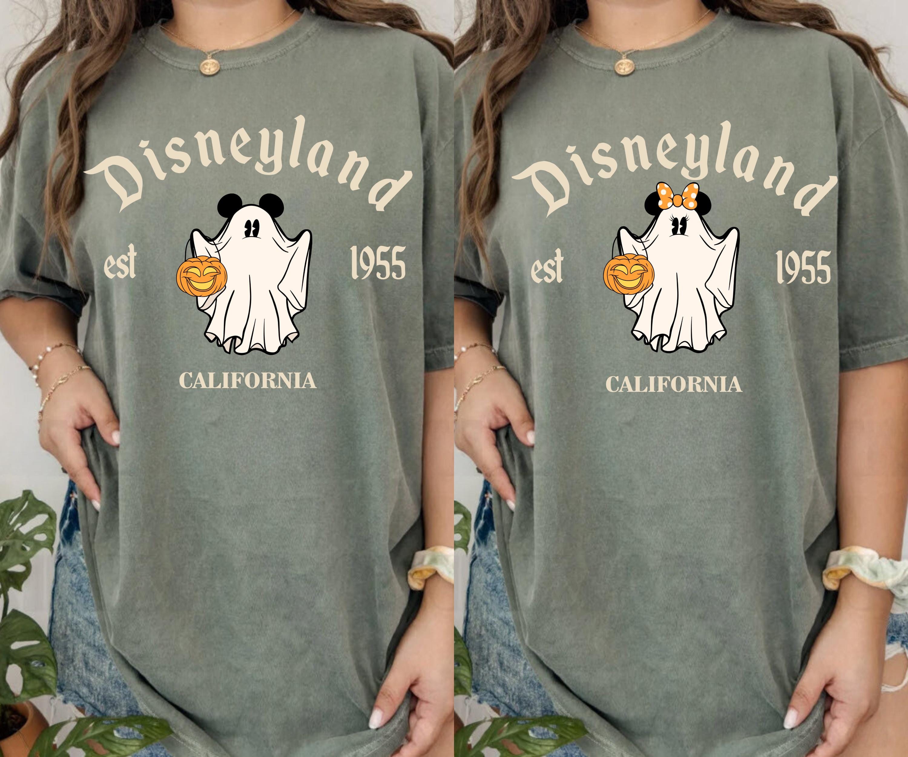 Disneyland Est California Mickey Ghost Shirt Minnie Ghost Halloween Shirt Disneyland Shirt Disneyland Family Matching Shirt Comfort Colors