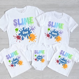Slime Shirt Slime Birthday Shirt Slime Family Birthday Shirt Slime Party Slime Lover Gift Slime Time Squad