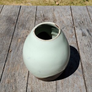 Green and brown vase