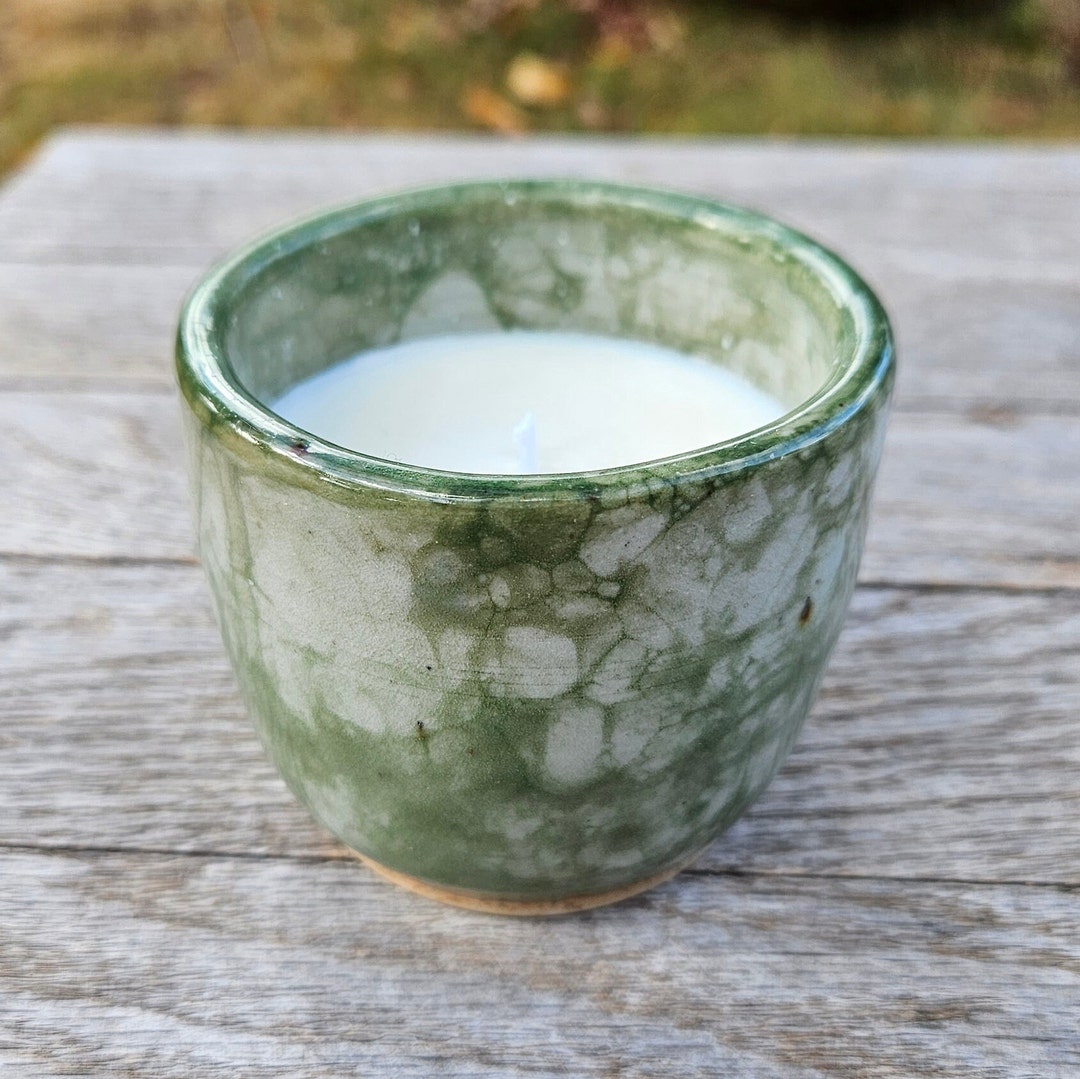 Fresh Cut Grass Candle in Green Bubble Cup Etsy