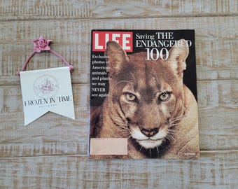 Vintage LIFE Magazine – "Saving the Endangered 100" – September 1994 Issue