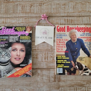 Vintage Good Housekeeping Magazine Lot of 2 | Retro Women’s Lifestyle & Home Decor
