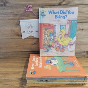 Vintage Seasame Street Children&#39;s Books Lot of 7