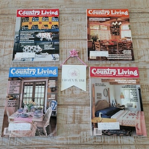 Vintage Country Living Magazines Lot of 4 - February 1985 to October 1985