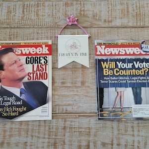 Vintage Newsweek Magazine Lot of 2 – October 18, 2004 and December 11, 2000 | Politics, Culture & Turning Points