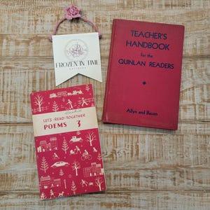 Vintage Red Learning Books- Teacher's Handbook for Quinlan Readers, Let's Read Together Poems 3