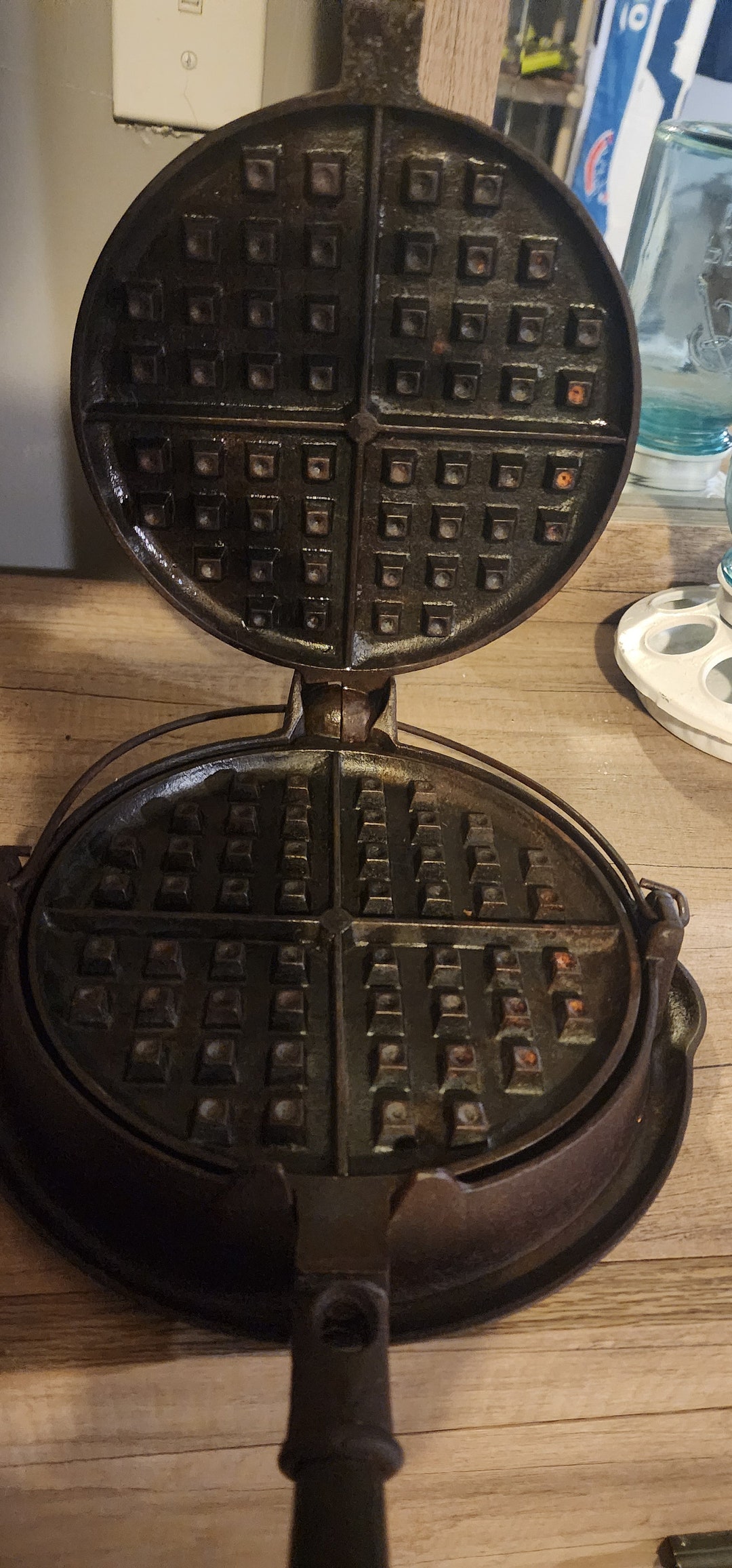 Griswold Number 8 High Base Waffle Iron Etsy