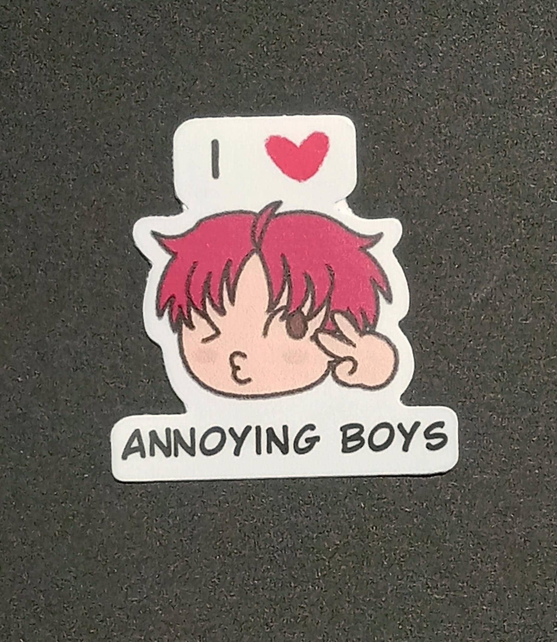 I Herz nervige Jungen Jiji Sticker