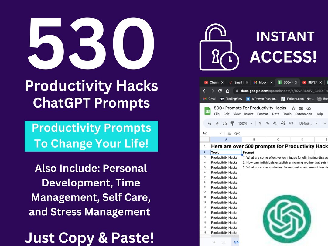 530 Chatgpt Prompts Improve Your Life Through the Power of AI ...
