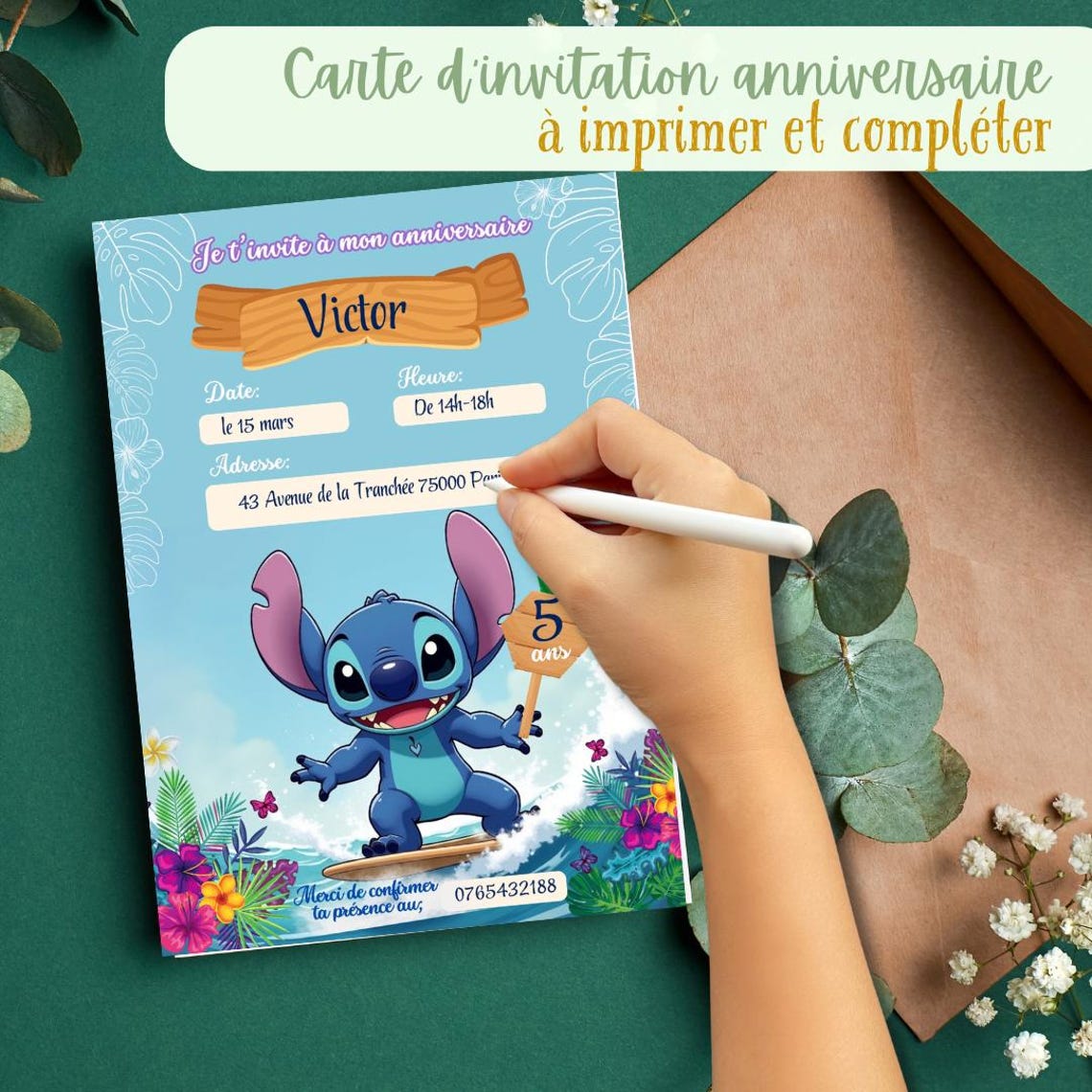 Carte D invitation Anniversaire Stitch T l charger Imprimer Et carte-d-invitation-anniversaire-stitch-t-l-charger-imprimer-et