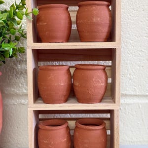 Mexican terracotta.6pc mini cantaritos de barro/all natural terracotta/2” unglazed canatarito cup/clay party cup