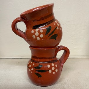 Michoacán jarrito decorativo/terracotta decoration mug/Michoacán clay home decor/DYI/Arts&Cratfs/Party Decor/candle mug.