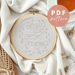Tot geen goede kaart - pdf-borduurpatroon voor beginners - borduurontwerp direct downloaden