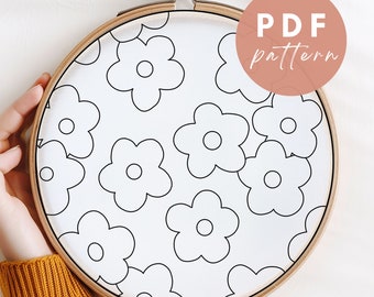 Daisy Dreams Punch Needle Pattern: Beginner Needlework Design (PDF Pattern)