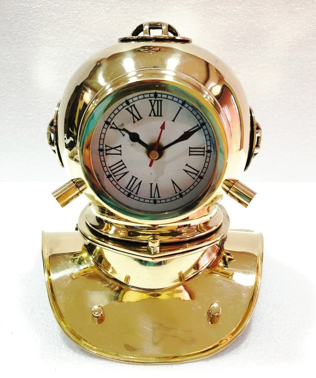 Antique Marine Nautical Table Clock / Vintage Style Divers Etsy