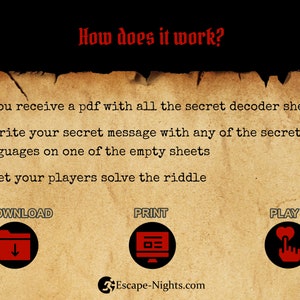 Pirate Secret Code Escape Game Decoder Set I PIRATES EDITION I DIY Escape Room Secret ...