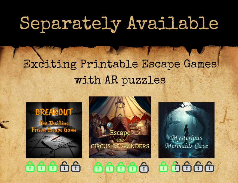 Escape Game Decoder Set, DIY Escape Room Secret Codes Including a ...