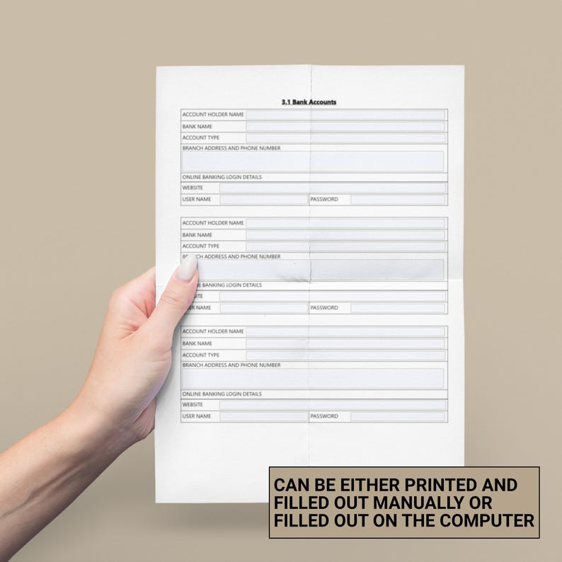 Just in Case Binder | End of Life Planner | Emergency Binder Printable | Death Planner PDF | In Case of Emergency Organizer I A4 + Letter image 7
