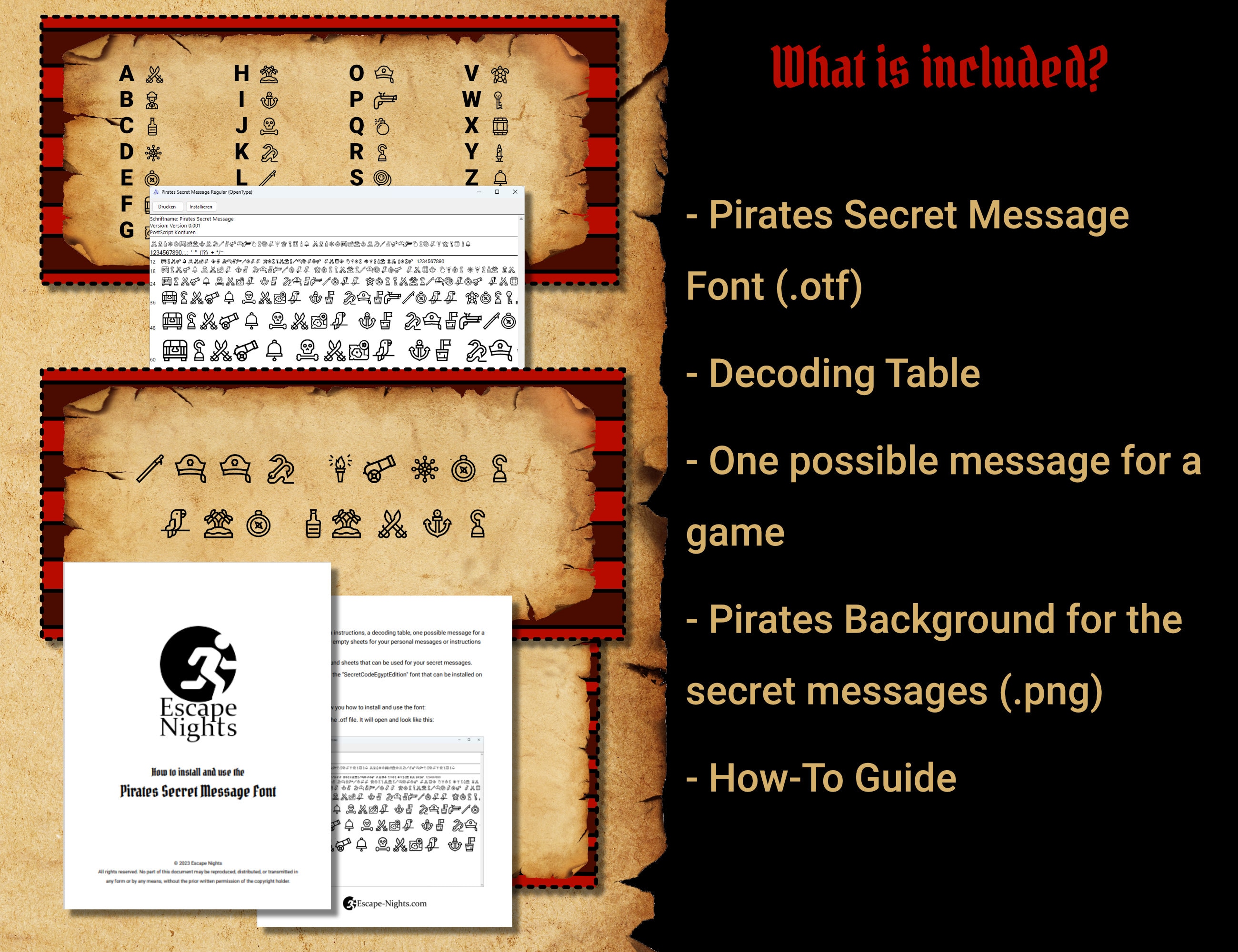 Promo Code Secret Escape Escape Game Decoder Set I DIY Escape Room Secret Codes Including a ...
