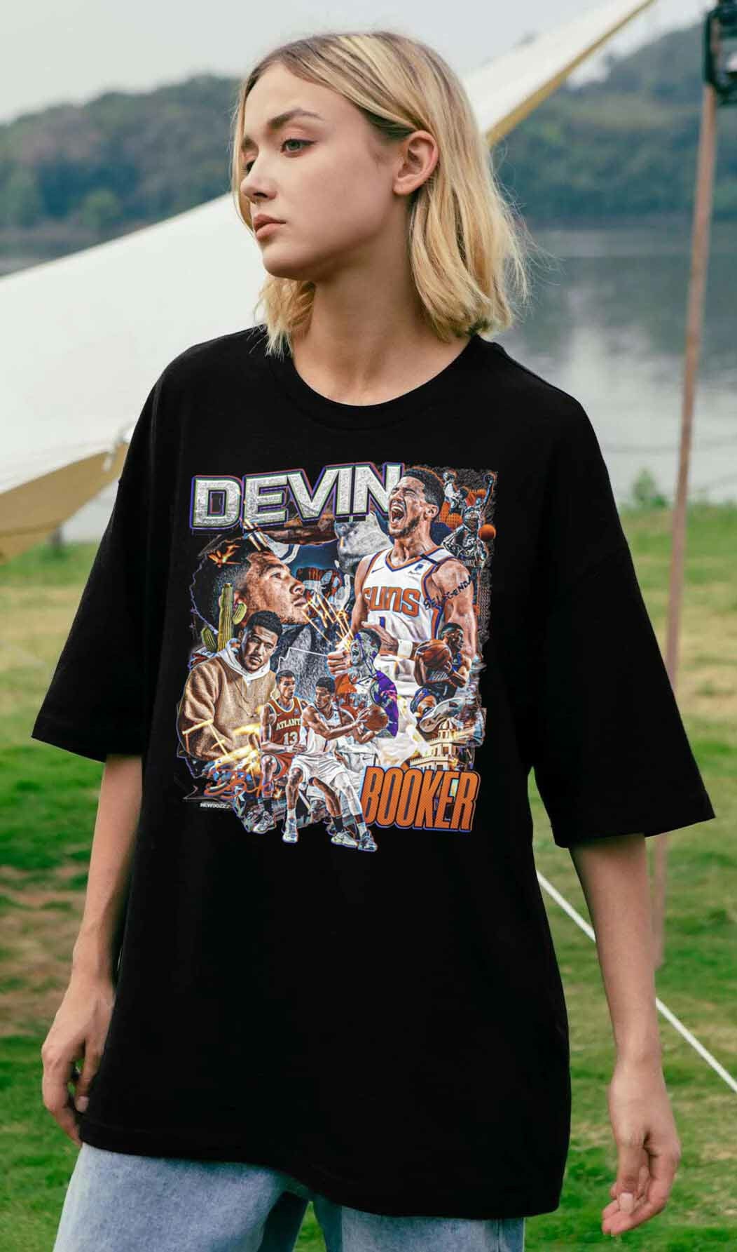 Vintage Devin Booker Phoenix Suns NBA Shirt