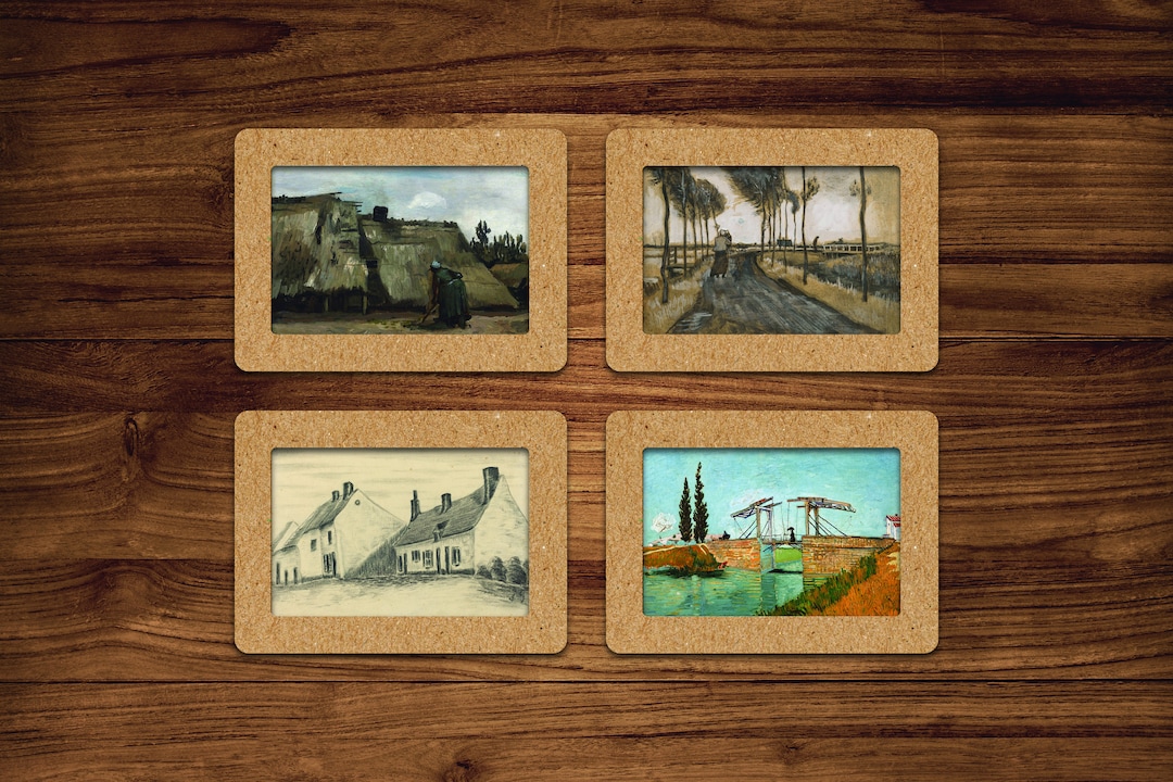 Set of Four Original Design Photo Frames Made From Heavy Kraft - Etsy