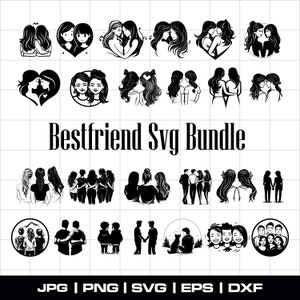 Beste vrienden clipart, besties clipart, zusters geschenken DIY, cocktails, koffie, mode meisjes, Soul Sisters clipart