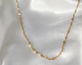 18K Gold Chain Necklace • Thin Gold Chain • Dainty Necklace • Everyday Necklace • Waterproof Necklace • Minimalist Chain Necklace