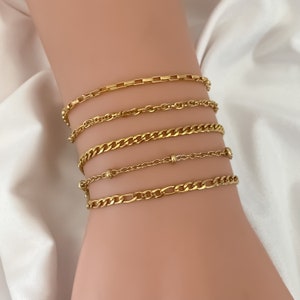 Gold Chain Bracelet • Dainty Bracelet • Minimalist Bracelet • Gold Bracelet Chain • Dainty Gold Chain • Waterproof Bracelet • Christmas Gift