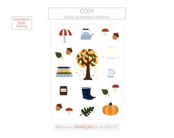 Patchwork Cosy - FPP Patchwork PDF Pattern in French