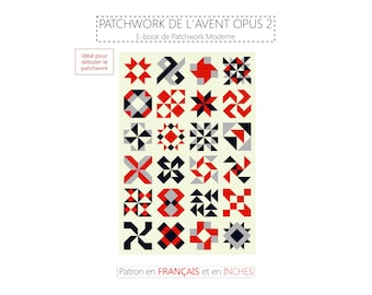 Advent Patchwork 2023 - PDF Patchwork Pattern in French