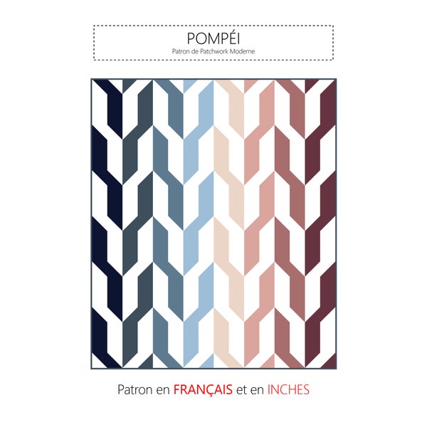 Pompéi - Patron Patchwork PDF en Français