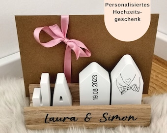 Hochzeitsgeschenk personalisiert I Hochzeitsgeschenk Geldgeschenk I Kartenhalter I Geschenk Hochzeit Geld I Geschenkverpackung Hochzeit