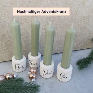 Mini adventskranz kerze