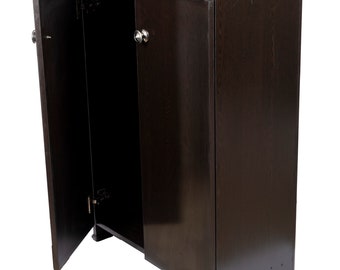 2-Door Wood Entryway 12 Pair Shoe Storage Cabinet | Water Proof Ply Shoe Storage | Natural Wood Grain Color Variation | Shoe Storage 4 Home