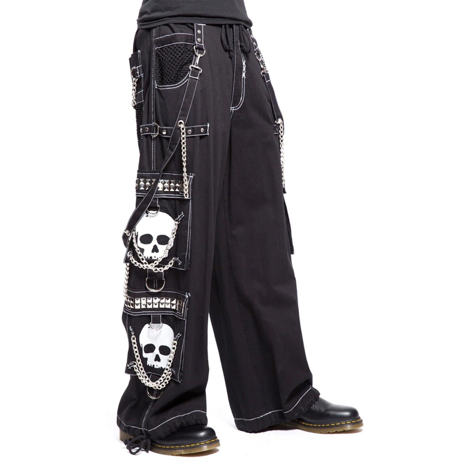 InsGoth Harajuku Skull Print Sweatpants Punk Goth Y2K High Waist Apricot  Harem Pants Streetwear Grunge E Girl Casual Trousers