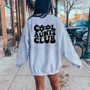 Cool Aunts Club Damen Sweatshirt - Lustiger Tante Print Pullover Langarm