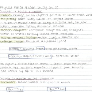 Introduction to Physics Summary Notes (18 pages total)