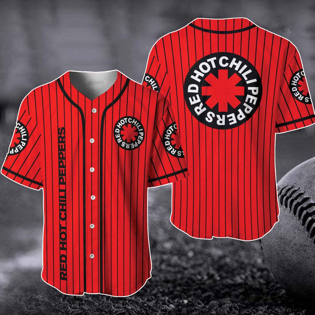 Red Hot Chili Peppers Baseball Jersey RHCP 3D Shirt Rock Etsy