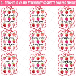 9+ Lehre ist mein Jam Bundle PNG, Schule Kokette Erdbeere Png, Back To Schule Png, Lehrer Geschenk, Erster Schultag Png, 1.Klasse Png