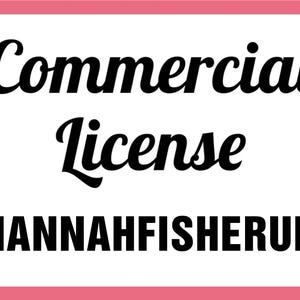 Kommerzielle Lizenz für ALLE Designs und lebenslange Nutzung HannahFisherUK Store