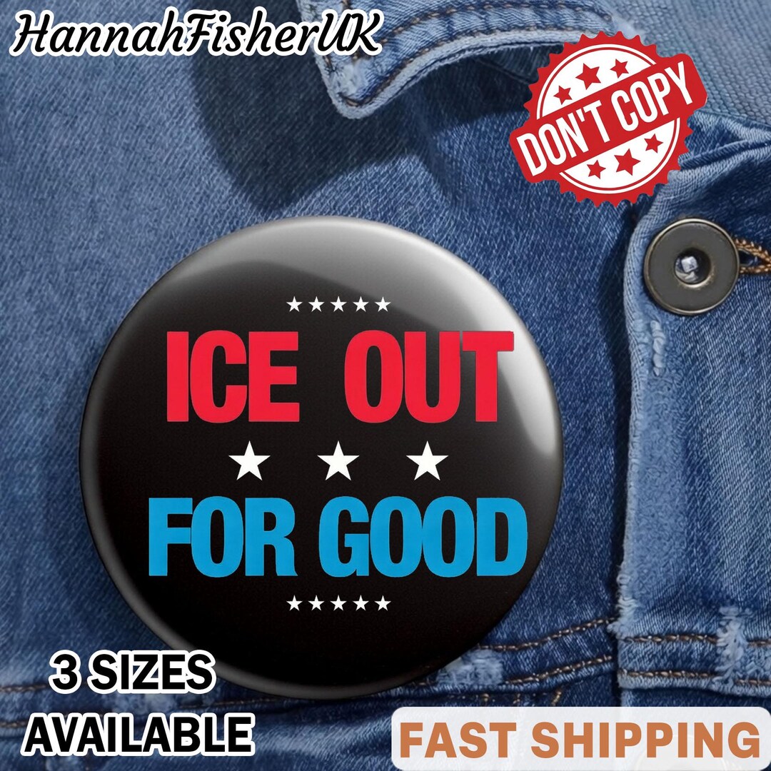 ICE Out for Good Pin, Be Good Pin Buttons in 3 Sizes, Be Good Pin, Anti ...