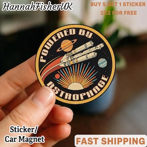 Vinilo adhesivo/imán con el logo de Astrophage - Proyecto Ave María