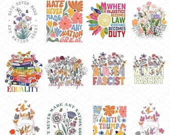 12+ Anti Trump Floral Democrat President Liberal Bundle Png, Trump Floral Png, Protest Trump Png, Resist Trump Png, FDT Png, Anti Trump